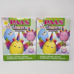 2 Boxes PAAS Unicorn Egg Decorating Kit, Easter Egg Decorating Kits